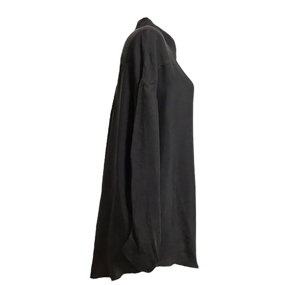 JOHNNY WAS PETE & GRETA Cupra L/S Button Down Blouse in Charcoal Size XS - Picture 6 of 10